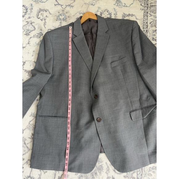 Lauren Ralph Lauren Men’s Wool Single Breasted Blazer Gray Size 52R Two Button - Picture 8 of 13